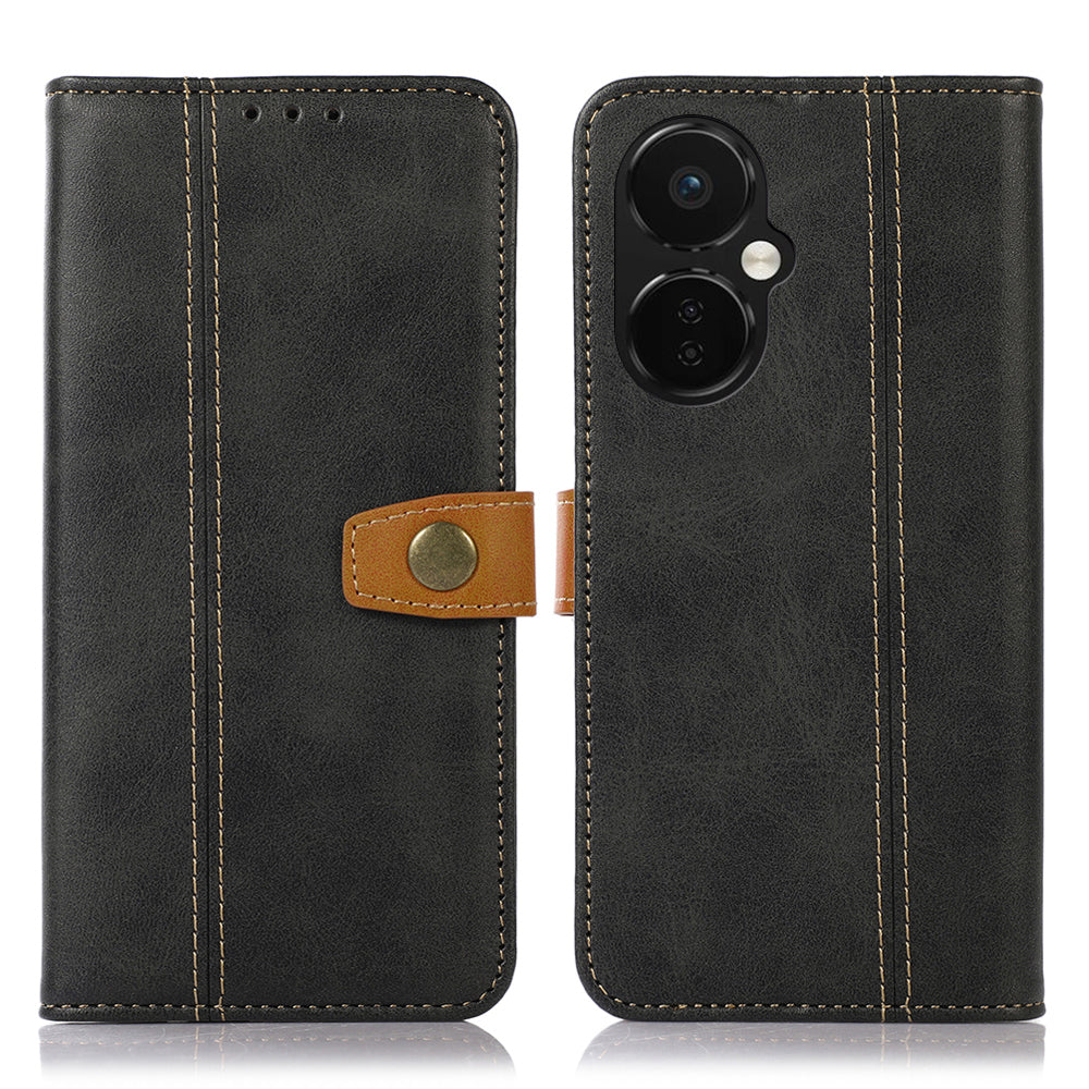 For OnePlus Nord CE 3 Lite 5G Nord N30 5G Calf Texture Phone Case PU Leather Stand Phone Wallet Cover For OnePlus Nord CE 3 Lite 5G Nord N30 5G Calf Texture Phone Case PU Leather Stand Phone Wallet Cover